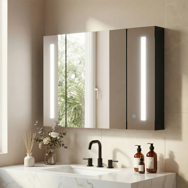 Armoire de toilette murale avec miroir