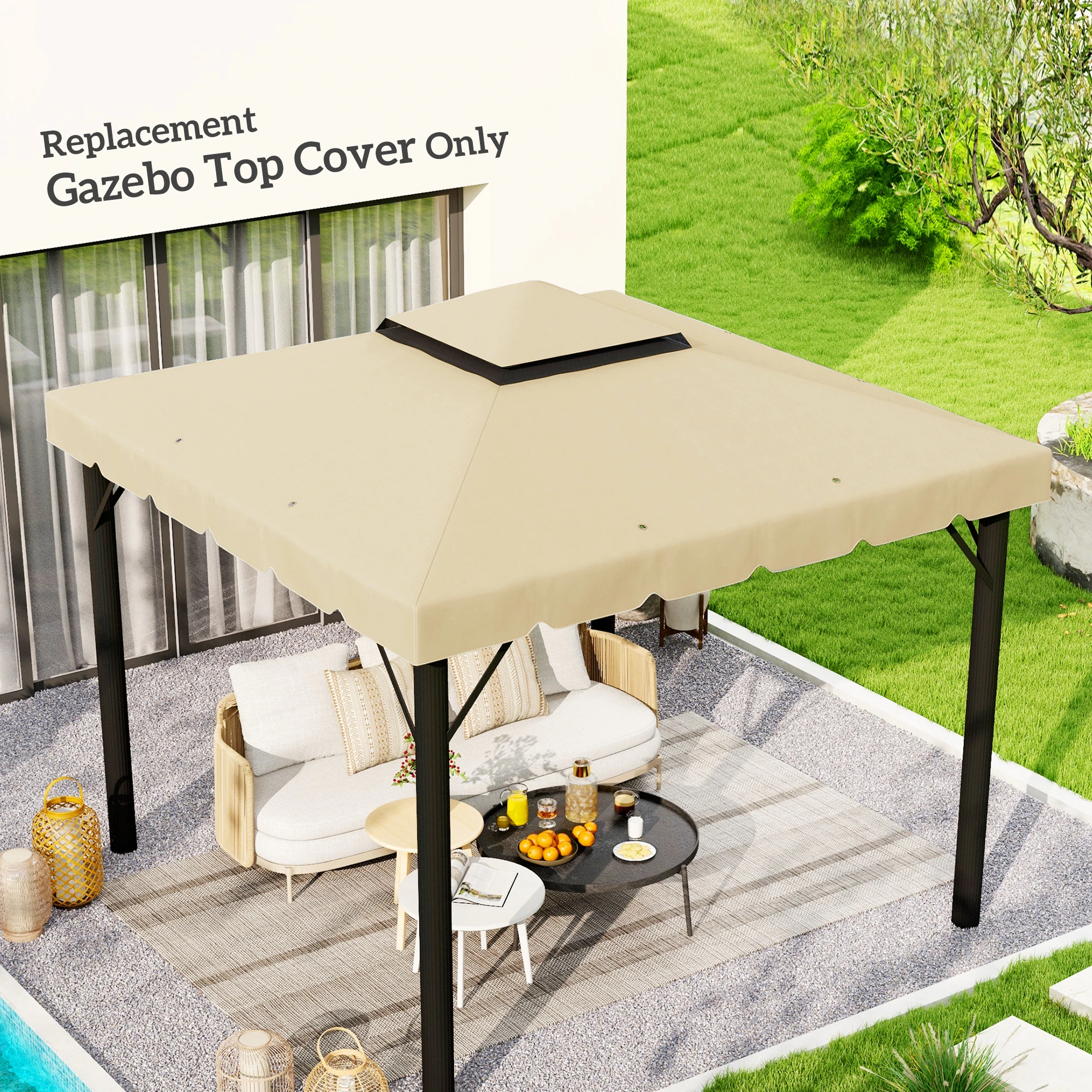 Toit de rechange pour gazebo 3 x 3 m