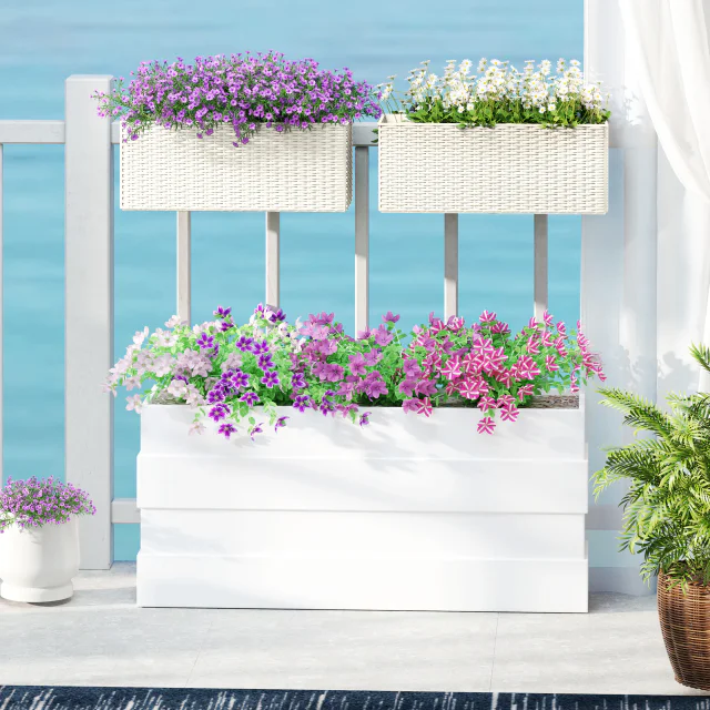 Lot de 2 pots de fleurs suspendus de 50 cm